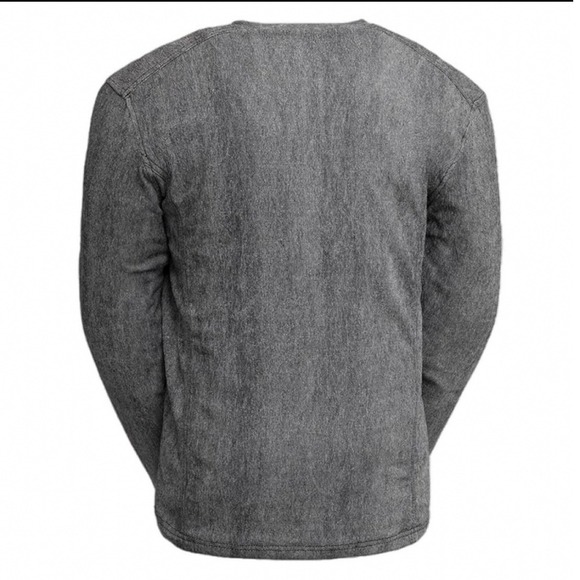 FMCo First Manufacturing GatorSkin Mens L Moto Bikercore Henley Pullover Shirt - Picture 2 of 10